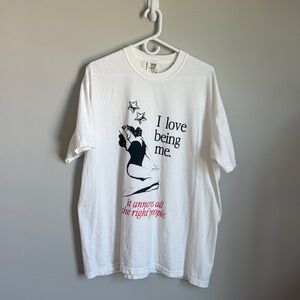 Shop Kristin Jones I Love Being Me Comfort Colors Graphic Tshirt